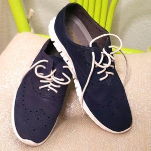 Haan Zero Grande Navy eyelet sneakers sz 8B